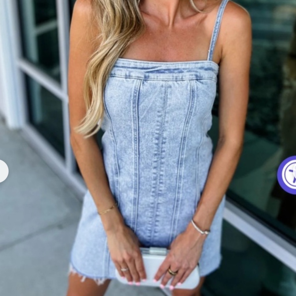 Zenana Denim Mini Dress